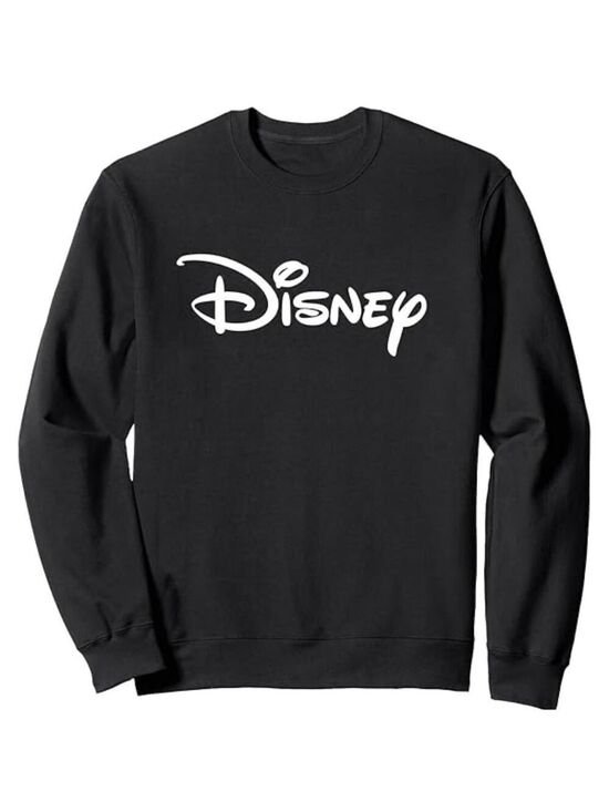 Disney Tops - Disney Black with Silver Logo Long Sleeve Unisex Sweatshirt